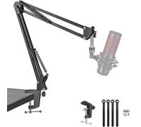 Brazo de tijera para Hyperx Quadcast S, soporte de brazo de tijera de suspensión ajustable para micrófono de condensador USB RGB Hyperx Solocast