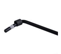 Brazo de trémolo de metal de 6 mm para puente de guitarra eléctrica Floyd Rose, compatible con barra Whammy, estilo de empuje con cuello atornillado, lente de 18 cm (negro)