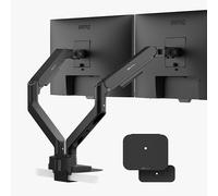 Brazo Dual para Monitor BenQ BDH01 - Soporte para 2 Pantallas de hasta 35'' y 20 kg, Alta Resistencia, instalación rápida, sujeción Superior con pasacables y Comp. VESA 75x75 y 100x100