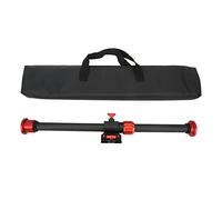 Brazo extensión telescópico para trípode 360° rotación en Fibra de Carbono 5kg - Soporte articulado con Tornillos 1/4" y 3/8", Adaptable cámara e iluminación Profesional