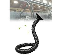 Brazo extractor de humos ajustable, Capilla industrial 360 del silicón brazo de extracción humos que suelda tamaños múltiples lechosos negros(Black,1.97 IN-31.50 IN)