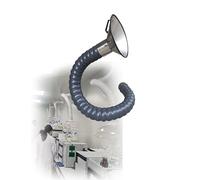 Brazo extractor de humos ajustable, Manguera extractora de humos, brazo articulado ajustable 360 grados, diámetro 11-20cm, longitud 3,3-6,6 pies(3.3ft,Dia 20cm)