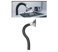 Brazo extractor de humos articulado con campana acampanada de 3/5/6/9 pies, manguera colectora de conductos flexible for soldadura, fábrica de laboratorio de grabado(16x100cm)