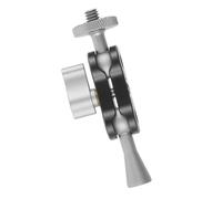 Brazo flexible con tornillos de 1/4 pulgadas para luces LED y monitores de cámara, aluminio de alta resistencia confiable, doble cabeza