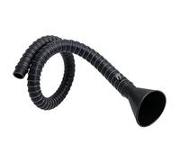 Brazo flexible de extracción de humos, Brazo de humos soldadura y con forma bambú POM, campana redonda negra 50mm/75mm, 80-200cm(Dia. 50mm,140cm)