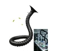 Brazo flexible de extracción de humos de soldadura, tubo 360° | Válvula de aire ajustable, conducto de aspiración para humos de soldadura y polvo(Black,5 cm/1.97 in,31.50 in/80cm)