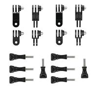 Brazo giratorio ajustable para cámara acción,accesorios montaje GoPro para GoPro Hero 10,9,8,7,6,5,Xiaomi, Fusion,DJI Osmo,SJCAM, soporte para casco motocicleta GoPro Pole (16 piezas)