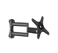 Brazo giratorio de 360° para monitor de aleación de aluminio, soporte retráctil de pared para TV de 14 a 27 pulgadas para paneles planos LCD/LED, diseño ajustable y ahorra espacio para uso doméstico y