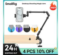 Brazo mágico de disparo de escritorio SmallRig con kit de abrazadera de cangrejo, brazo mágico ajustable para teléfonos inteligentes, webcámaras y cámaras de acción 4766 Magic Arm