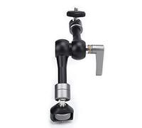 Brazo mágico Rotación de 360 Grados Potencia de fricción Ajustable Brazo mágico articulado para Herramientas de filmación Grabación de Video Aleación de Aluminio Negro 5