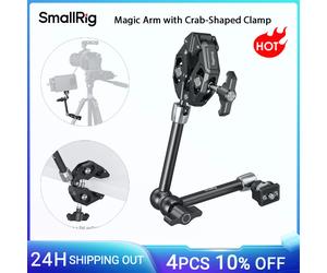 Brazo mágico SmallRig con abrazadera en forma de cangrejo, con tornillo de 1/4"-20, cabeza de bola para 360 ° Ajustes, para cámaras de acción, monitores -5312 Magic Arm 5312