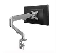 Brazo Monitor Brazo de monitor individual apto for pantallas de 17 a 30" de hasta 19,8 lb, soporte de escritorio for monitor con resorte de gas ajustable con abrazadera en C y base con ojal, VESA máxi