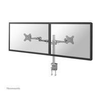 Brazo monitor Neomounts FPMA-D935D doble 14-27" ajuste altura aluminio plata