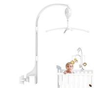 Brazo móvil cot brazo móvil con caja de música mecánica 360 ° girando para bebés colgador móvil bosqueador de móvil extraíbles para bebés de 0-3 años 3pcs/set 24in