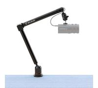 Brazo para Micrófono AVerMedia con Abrazadera de Escritorio, Brazo Boom Totalmente Ajustable, Adaptador de 1/4” a 5/8”, Soporte de Micrófono Robusto para Estudio, Podcast, Gaming