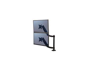 Brazo para monitor Fellowes Platinum Brazo ajustable para 2 monitores negro Tamaño de pantalla: hasta 27 pulgadas montaje en escritorio