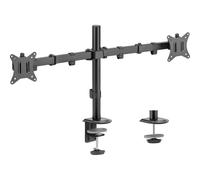 Brazo para monitor Sense7 FLOAT DOUBLE Negro 2x9kg VESA PIVOT Ajuste Total Gestión Cables