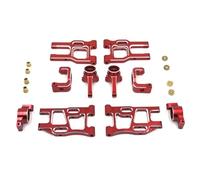 Brazo RC Para LC PTG-2 PTG-2R 1/10 Metal Brazo Oscilante Copa Dirección Copa De Rueda Trasera C Asiento RC Modelo Crawler Coche Para Buggy Carreras Piezas De Actualización(Red)
