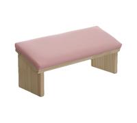 Brazo reposar para la tecnología de uñas - Diseño biselado de madera de cuero almohadilla manicura | Cojín de mano inclinado cómodo para pulir uñas, soporte para arte resistente, almohadilla larga