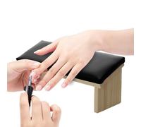 Brazo reposar para uñas tecnología | Diseño biselado de madera de cojines Prácticas ergonómicas: este brazo de uñas es imprescindible para las manicuras, proporcionando una buena estabilidad