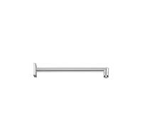 Brazo rociador de ducha para empotrar en pared con base cuadrada y acabado cromado TRES