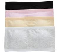 Brazo sin Tirantes de 4 Piezas sin Tirantes, Tapa de Tubo para niños acurrucados Costuras, Sostenes de Entrenamiento de algodón Suave y cómodo para Adolescentes.