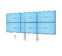 StarTech.com Brazo Soporte de Sobremesa con Travesaño para 6 Monitores - Soporte VESA para Pantallas de 32" - 8kg Cada Una