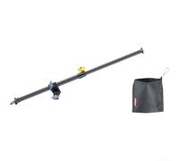 Brazo telescópico ajustable de 55 a 100 cm, barra giratoria de 180°, trípode voladizo de extensión con bolsa de arena vacía