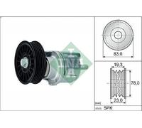 Brazo tensor, correa poli V INA 534 0185 10 para AUDI A4 B5 (8D2) 1.9 1996-2000