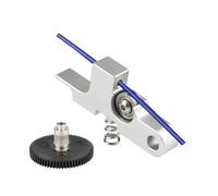 Brazo tensor de extrusor Aero mejorado, compatible con la pieza impresora 3D Genius Sidewinder X1, totalmente metálica, 1,75 mm, color negro y plateado(AM-GR-SLV)