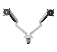 Brazo universal para doble monitor de juegos, Soporte de monitor blanco