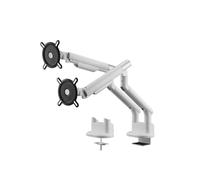 Brazo Universal para Dos monitores One For All para Pantallas de 13" a 35" - VESA 75/100 mm - Ajuste de Altura - Inclinación (90°), Giro (180°) y rotación (360°) - Peso máximo: 9 kg - Blanco (DM7220)