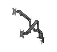 Brazos articulados dobles - OPLITE - MT10 - Negro - Ergonómico - Ajustable - Compatible VESA