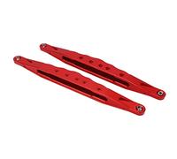 Brazos de arrastre inferiores traseros RC Palanca de enlace de suspensión de aleación de aluminio de alto rendimiento Estabilidad fuerte ajustable para LOSI SUPER BAJA REY 2.0 1/6 (Roja)