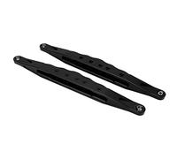 Brazos de arrastre inferiores traseros RC, palanca de enlace de suspensión mejorada de aleación de aluminio para LOSI SUPER BAJA REY 2.0 1/6, coche todoterreno, 2 piezas (Negro)