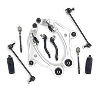 Brazos de Control Coche Compatible Con Nissan Para Murano 2009, 2010, 2011, 2012, 2013, 2014, Brazos Control Inferiores Delanteros, Rótula Suspensión, Enlace Estabilizador, Botas Barra Acoplamiento.