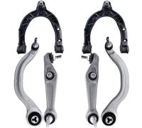 Brazos de Control Coche Compatible Con Tesla Para Model 3 2017 2018 2019 2020 2021 2022 6 Piezas Brazo Control Delantero Superior Inferior Con Juego De Suspensión Rótulas 104432100G 104432600G