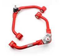 Brazos de control superiores delanteros con elevación de 1 a 4 pulgadas para Jeep Liberty 2002-2007, incluye 2 brazos de control superiores delanteros con conjunto de rótulas