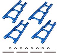 Brazos de suspensión de Aluminio Trasero Delantero para 1 10 Escala 4x4 4WD RC Piezas de actualización compatibles con 4x4 Reemplaza 3655 Vehículo Fuera de Ruta de Servicio Pesado(Blue)