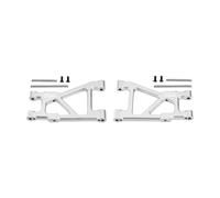 Brazos de suspensión inferiores traseros de aleación de aluminio 7075-T6 para Tamiya 1:10 DT-04 R/C Fighter NXGEN-58741 actualizaciones - Plata