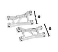 Brazos de suspensión superior delantera de aleación de aluminio 7075-T6 para Traxxas 1/16 Mini Slash 4X4 Camión de curso corto-108164-1 actualizaciones - Plata