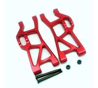 Brazos de suspensión trasera inferior de aluminio rojos para Traxxas Mini Maxx BL-2s 10730
