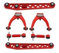 Brazos de Suspensións Compatible con Civic 1996-2000 brazo de control delantero superior y trasero inferior + Kit cámara trasera Suspensión de Ruedas