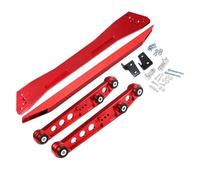 Brazos de Suspensións Compatible con Civic EG 1992-1995 soporte de bastidor trasero rojo dorado plateado + barra amarre + brazo Control inferior Suspensión de Ruedas
