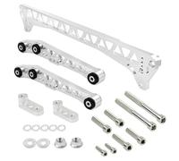Brazos de Suspensións Compatible con Civic EG 92-95 1994-2001 Acura Integra Billet brazos de control inferiores traseros + soporte bastidor auxiliar Suspensión de Ruedas