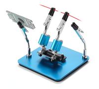 Brazos magnéticos ajustables 360° para soldar SainSmart, base compacta de acero de 9,9 x 9,9 cm, miniestación de soldadura, sujeción segura, para bricolaje, circuitos y reparación de electrónica