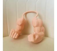 Brazos musculares creativos para gatos, brazo de cuello de gato impreso en 3D con músculo, accesorios divertidos para mascotas, brazo colgante para suministros de fiesta de cumpleaños de gatitos