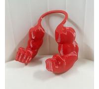 Brazos musculares creativos para gatos, brazo de cuello de gato impreso en 3D con músculo, accesorios divertidos para mascotas, brazo colgante para suministros de fiesta de cumpleaños de gatitos