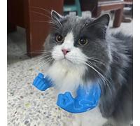 Brazos musculares impresos en 3D para gato, divertido accesorio de disfraz para gatitos, disfraces de gato para fiestas de cumpleaños, disfraz de Halloween y mascota divertida (azul)