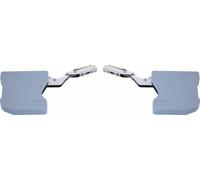 Brazos para cocina - Tipo adaptable BLUM AVENTOS HK - Sistemas para puertas de cocina - Kit completo de carcasa gris claro - Para muebles de cocina altura 300 mm-500 mm - Ancho mueble 600-1200 mm